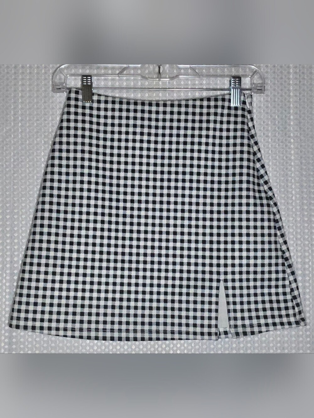 Princess Polly Gingham Mini Skirt Black White Preppy Chic Office Sz 2 - Picture 6 of 8